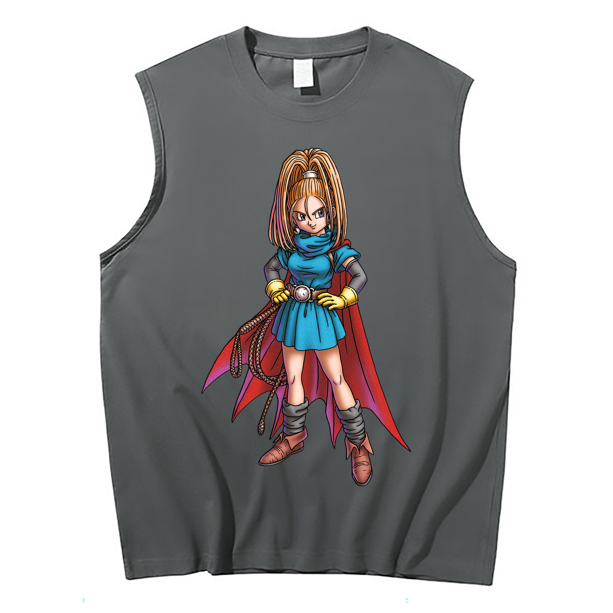 （画像用） ドラゴンクエスト Doragon Kuesuto Dragon Quest コットン100％タンクトップ（フロントプリント）